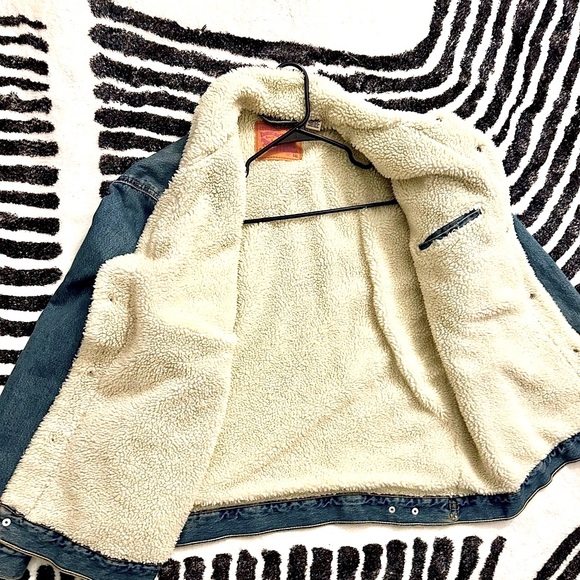 Men’s Levi’s Puffer Denim Jacket XL - Picture 3 of 3